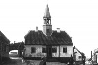 Det Gamle Rådhus i Ebeltoft som det så ud før restaureringen i 1906-09.