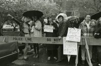 Sylvia Rivera og Marsha P. Johnson (til venste ved ”gay rights protest” i New York.