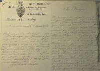 "Til kongen" indleder Petrine Fenger i januar 1844 sin ansøgning. Rigsarkivet; Danske Kancelli, 5.(3.) Departement; Brevsager 1844; K20-1067; sag nr 2757.