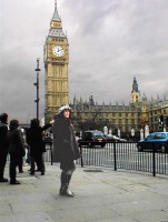 Qvickie foran Big Ben.