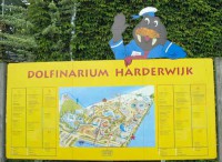 Dolfinarium i Harderwijk - oversigtstavle.