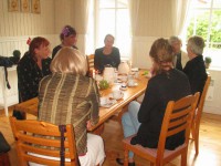 Michelle, Lise, Irene Haffner, Ulla Rørvig, Nauja og Jytte Witt.