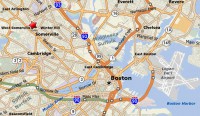 Bykort over Boston med Deborah Bershels praksis