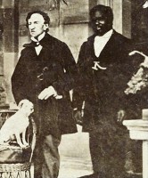 James Barry (tv) og hans tjener. Cirka 1862 på Jamaica.
