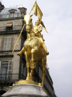 Jeanne d'Arc. Statue i Paris.