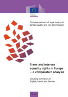 Trans and intersex equality rights in Europe – a comparative analysis.