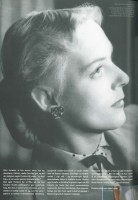 [Portræt af Christine i profil. Sort-hvid] Det første billede af Christine, 1951. Portrættet, som er udført af Jens Juncker-Jensen, var på forsiden af avisen, da den første skandaleartikel blev bragt 1. december 1952.